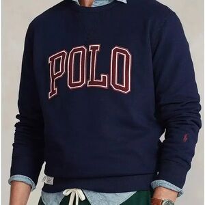Polo by Ralph Lauren Men's Dark Blue Sweater  Hoodie – Size L Fits M/L Like New